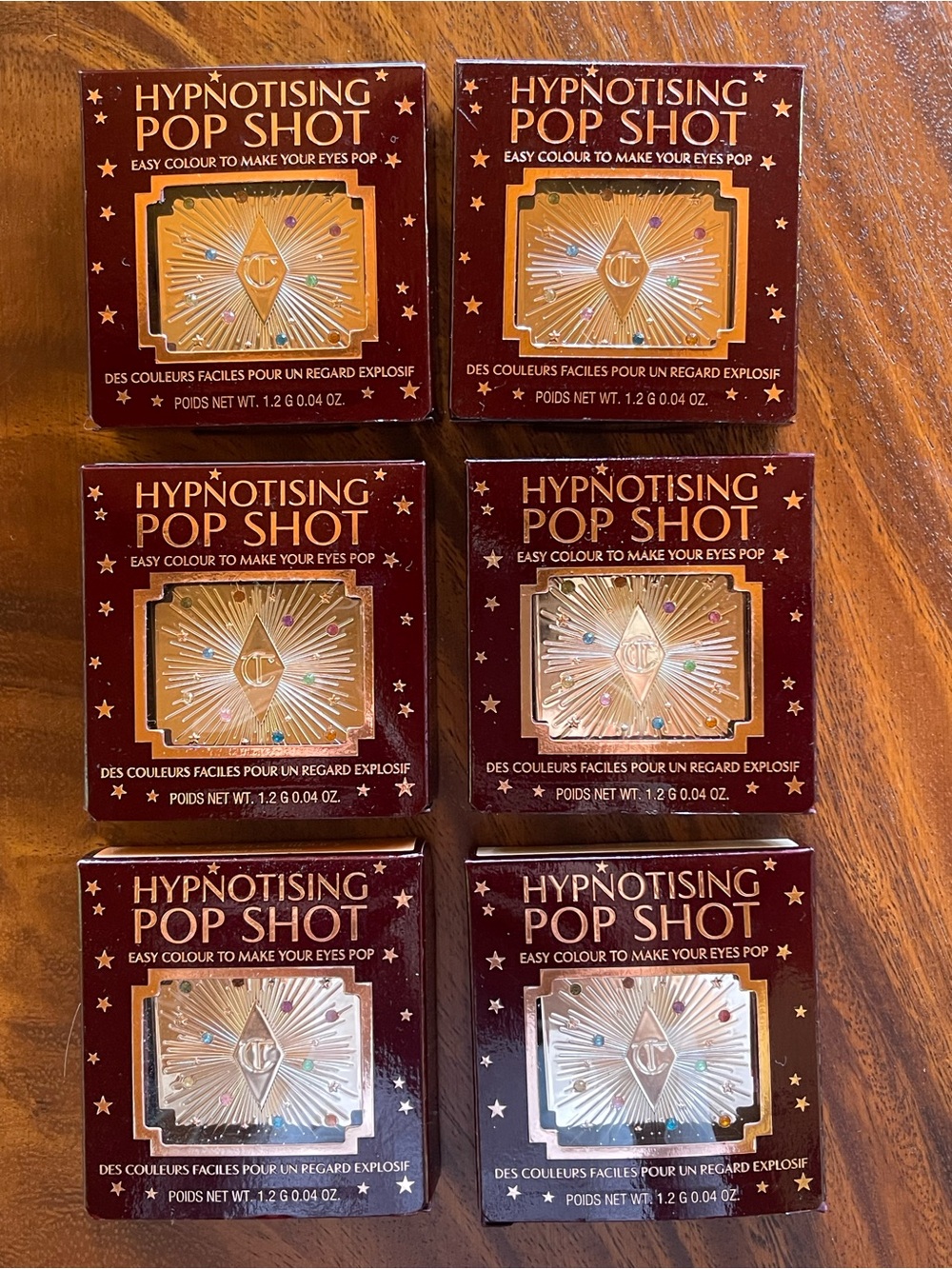 6 Charlotte Tilbury Hypnotising Pop Shot Eyeshadow (Gold Packaging)